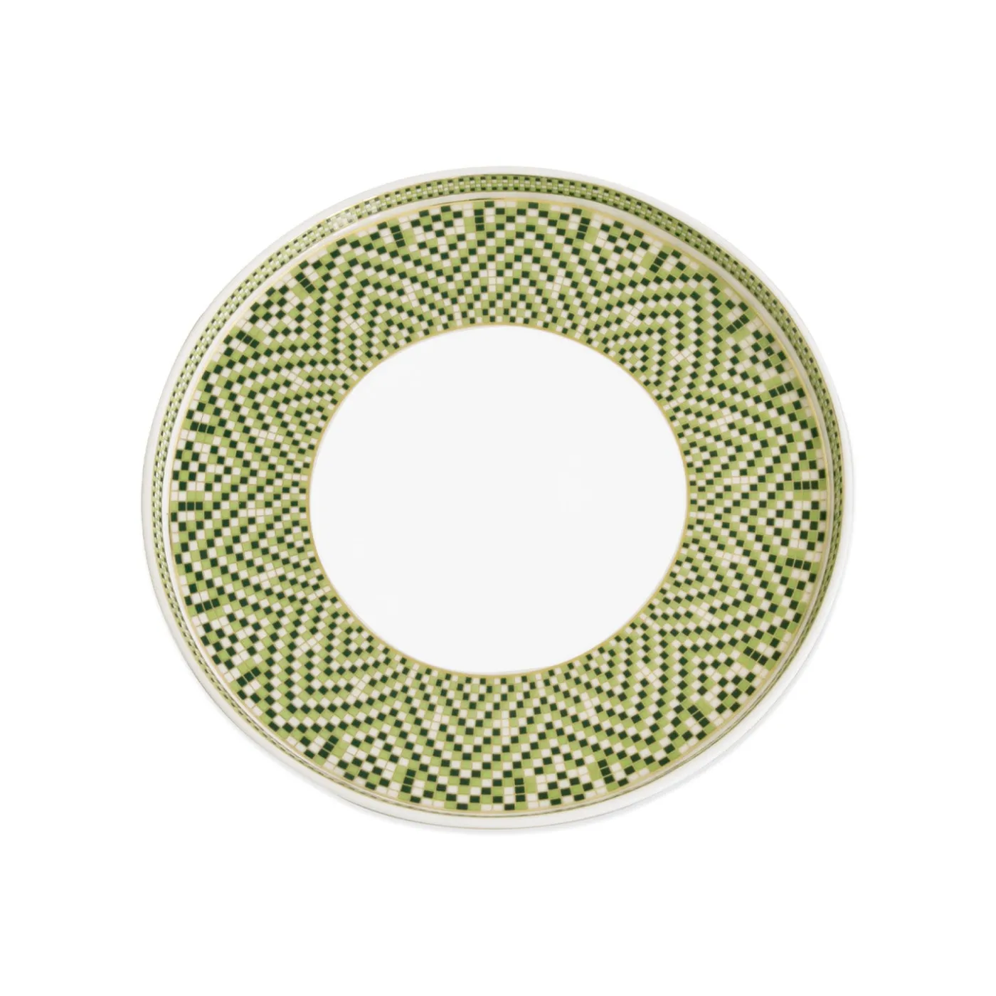 Discount CERAMIC Ravenna Salad Plate Set of 4 Green & Gold Ravenna|Ceramic