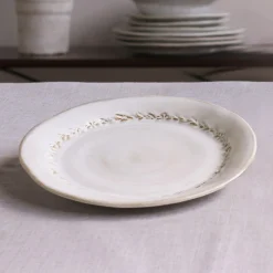 Online CERAMIC Valentina Dinner Plate Set of 4 (Dusty White) Dinnerware|Gifts Under $99
