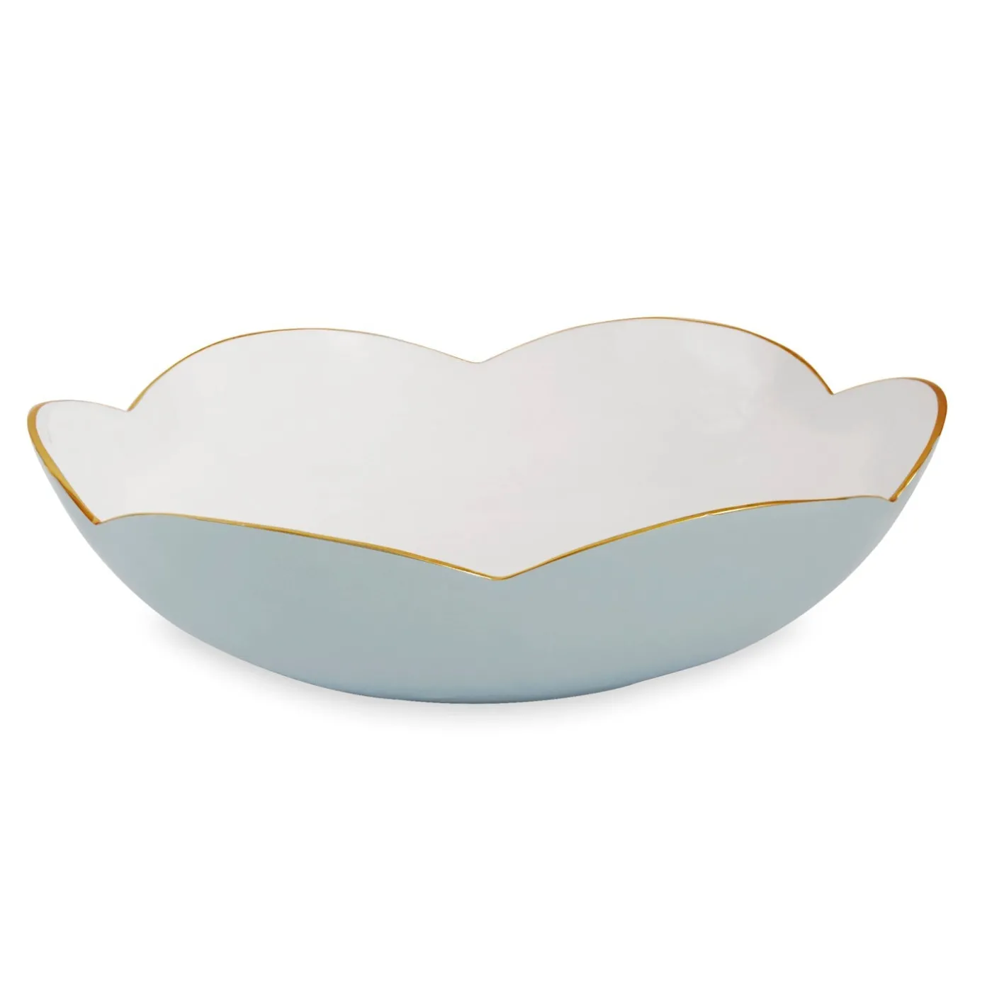 Hot ENCANTO Amelia Large Bowl Slate and White Bowls|Enameled Color Metal