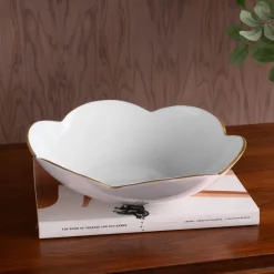 Discount ENCANTO Amelia Medium Bowl Camellia and White Bowls|Enameled Color Metal