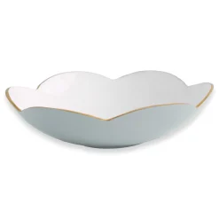 Best ENCANTO Amelia Medium Bowl Slate and White Bowls|Enameled Color Metal