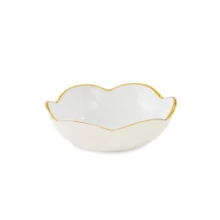 Best ENCANTO Amelia Mini Round Bowl Cream and White Holiday|Bowls