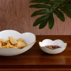 Best ENCANTO Amelia Mini Round Bowl Cream and White Holiday|Bowls