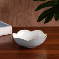 New ENCANTO Amelia Mini Round Bowl Slate and White Bowls|Gifts Under $99