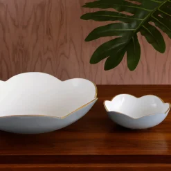 New ENCANTO Amelia Mini Round Bowl Slate and White Bowls|Gifts Under $99