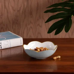 New ENCANTO Amelia Mini Round Bowl Slate and White Bowls|Gifts Under $99