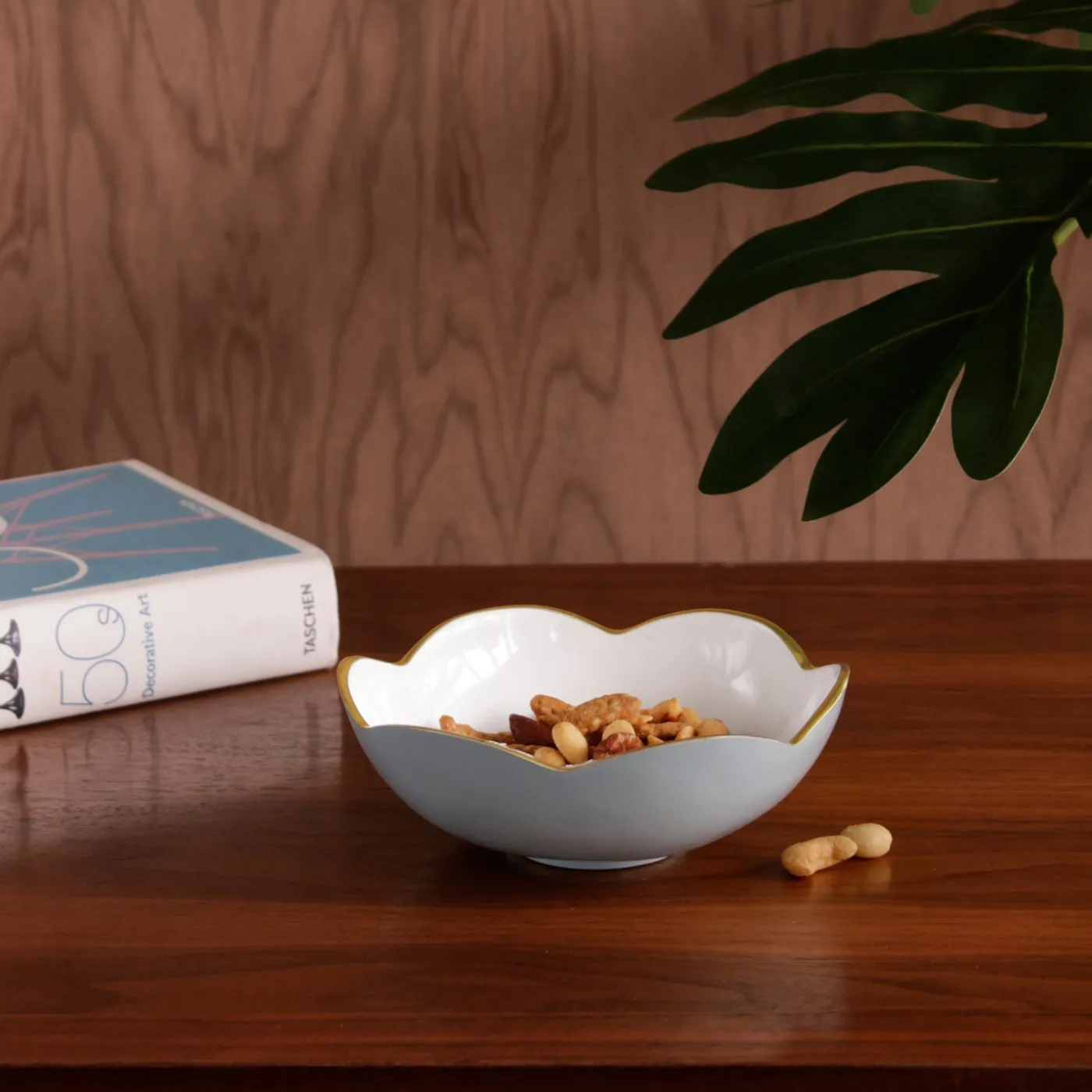 New ENCANTO Amelia Mini Round Bowl Slate and White Bowls|Gifts Under $99