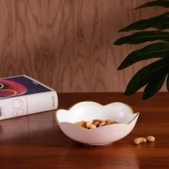 Best ENCANTO Amelia Mini Round Bowl Camellia and White Bowls|Gifts Under $99