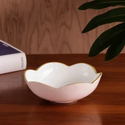 Best ENCANTO Amelia Mini Round Bowl Camellia and White Bowls|Gifts Under $99