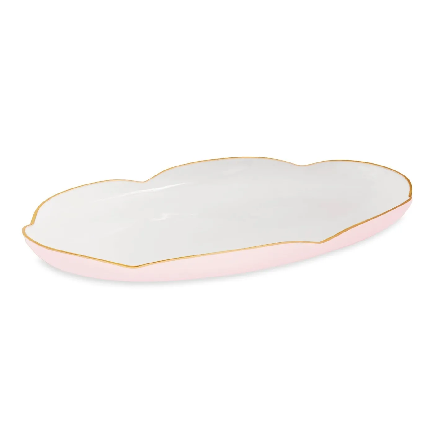 Clearance ENCANTO Amelia Oval Tray Camellia and White Platters|Trays