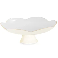 Online ENCANTO Amelia Pedestal Cake Plate Cream and White Holiday|Cake Plates