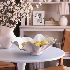 Hot ENCANTO Aries Bowl (Camellia and White) Bowls|Enameled Color Metal