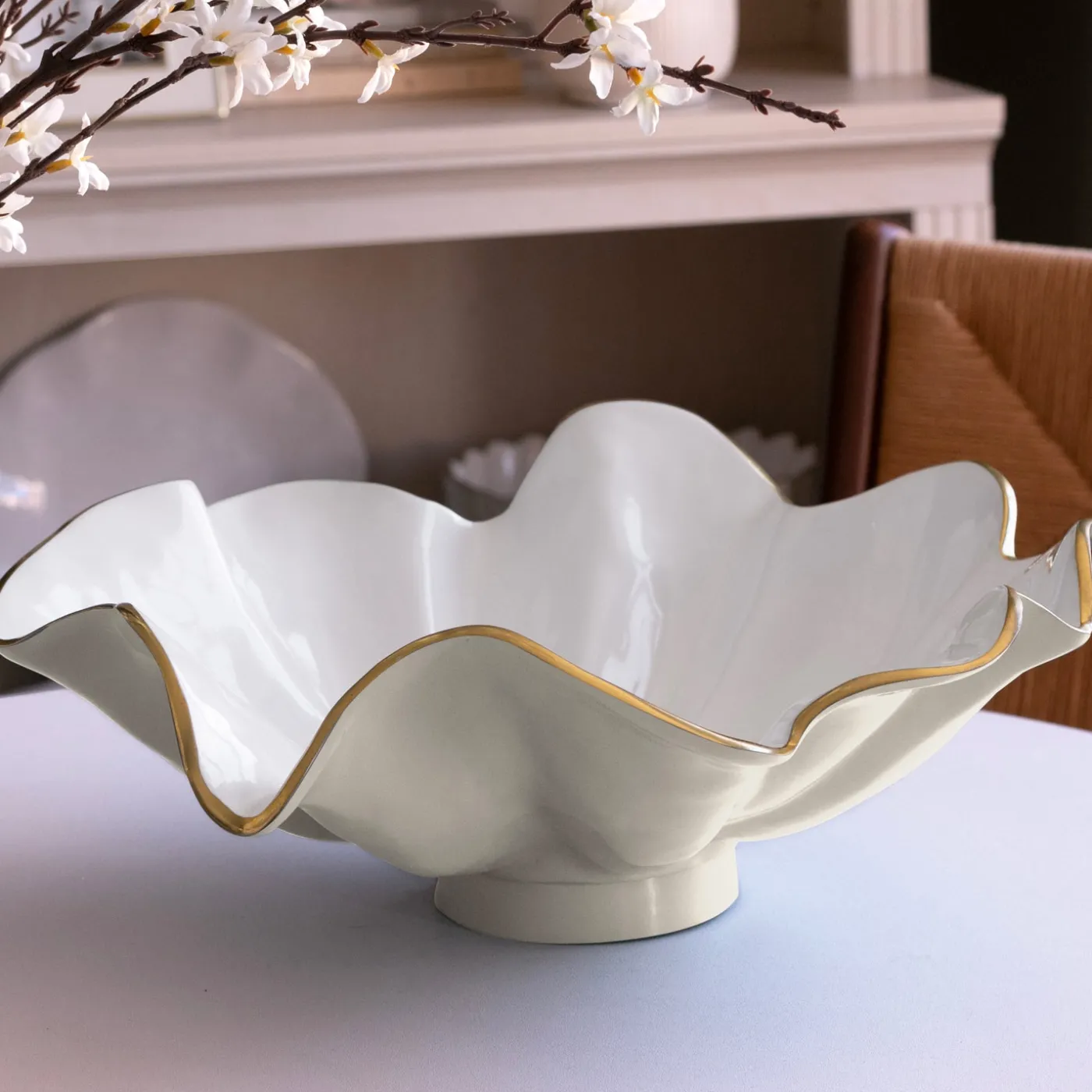 Best ENCANTO Aries Bowl (Cream and White) Holiday|Bowls