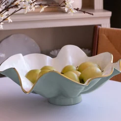 Outlet ENCANTO Aries Bowl (Slate and White) Bowls|Enameled Color Metal