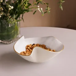 ENCANTO Aries Small Bowl Cream and White Holiday|Bowls