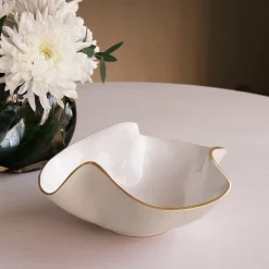 ENCANTO Aries Small Bowl Cream and White Holiday|Bowls