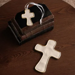 Online ENCANTO Athens Cross (Cream) Crosses|Gifts For The Graduate
