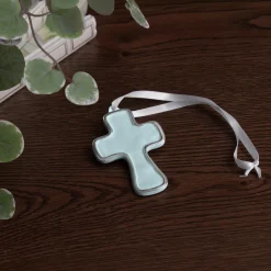 Clearance ENCANTO Athens Cross Ornament (Sky Blue) Crosses|Gifts Under $50