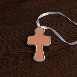 Clearance ENCANTO Athens Cross Ornament (Cayenne) Ornaments|Gifts Under $50