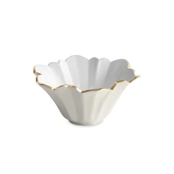 Hot ENCANTO Avril Small Bowl (Cream and White) Bowls|Enameled Color Metal