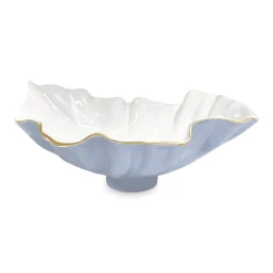 Online ENCANTO Bloom Medium Bowl (Periwinkle and White) Bowls|Enameled Color Metal