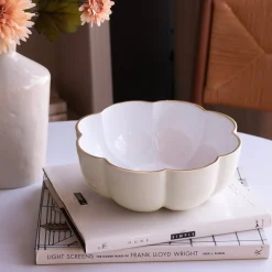 ENCANTO Calabaza Medium Bowl (Cream and White) Holiday|Bowls