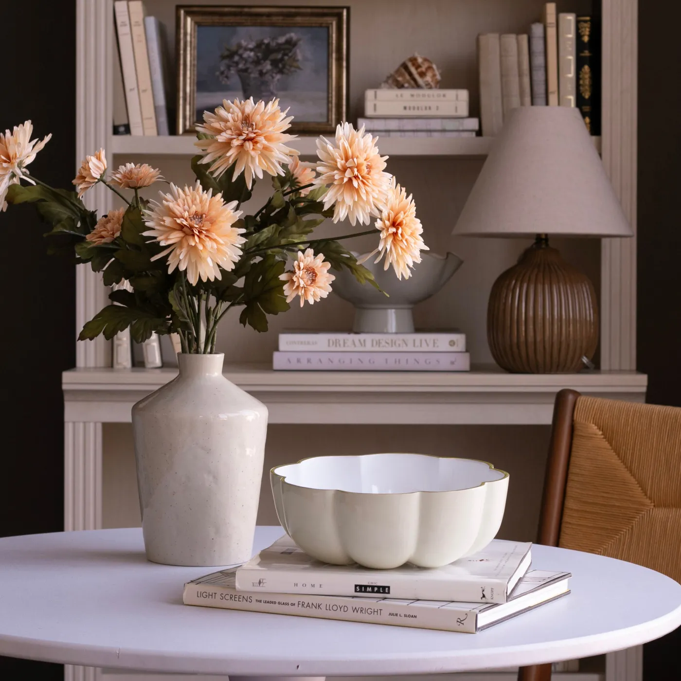 ENCANTO Calabaza Medium Bowl (Cream and White) Holiday|Bowls