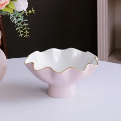 Outlet ENCANTO Carola Small Pedestal (Camellia and White) Pedestals|Best Sellers