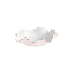 ENCANTO Colette Small Bowl (Camellia and White) Bowls|Enameled Color Metal