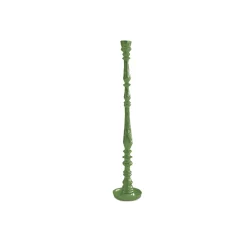 Outlet ENCANTO Crosby Large Candlestick Holder (Leaf Green) Candlestick Holders|Enameled Color Metal