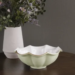 Online ENCANTO Devon Medium Bowl (Pistachio and White) Bowls|Gifts Under $99