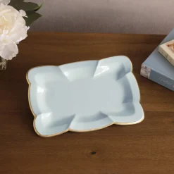 Clearance ENCANTO Devon Medium Tray (Sky Blue) Gifts Under $99|Enameled Color Metal