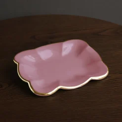 ENCANTO Devon Small Tray (Pink) Gifts Under $50|Enameled Color Metal