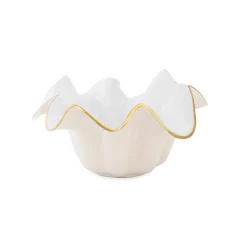 ENCANTO Medium Medusa Bowl Cream and White Holiday|Bowls