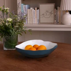 Outlet ENCANTO Nuevo Large Bowl Midnight & White Bowls|Enameled Color Metal