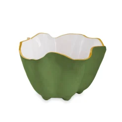 Clearance ENCANTO Onyx Ice Bucket Leaf Green and White Holiday|Ice Buckets + Scoops