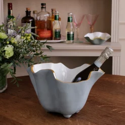 Online ENCANTO Onyx Ice Bucket Slate & White Ice Buckets + Scoops|Gifts For The Wine Lover