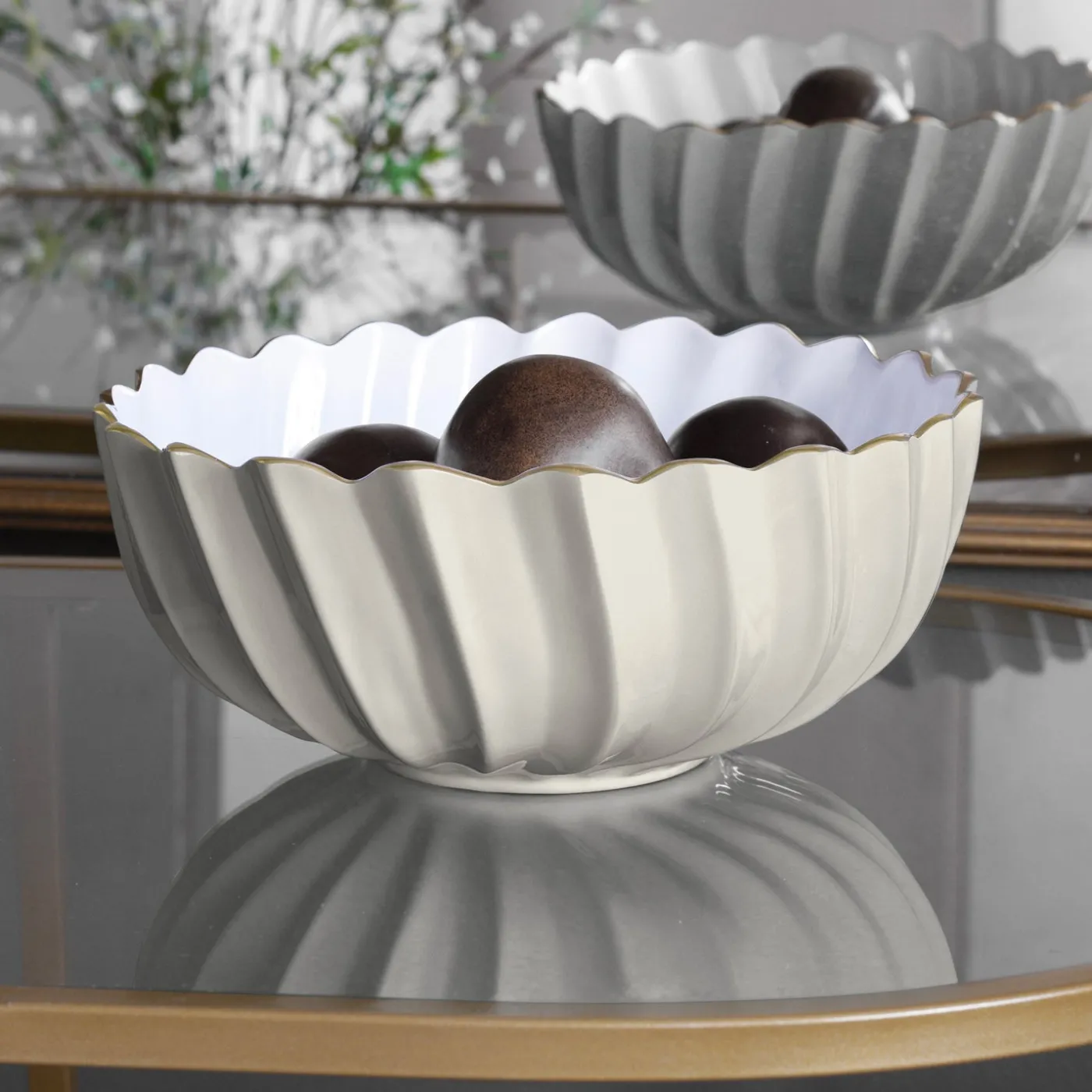 Discount ENCANTO Orlando Medium Bowl (Cream and White) Holiday|Bowls