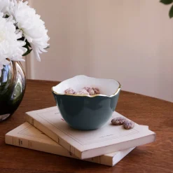 Hot ENCANTO Osaka Small Bowl Midnight & White Bowls|Gifts Under $99