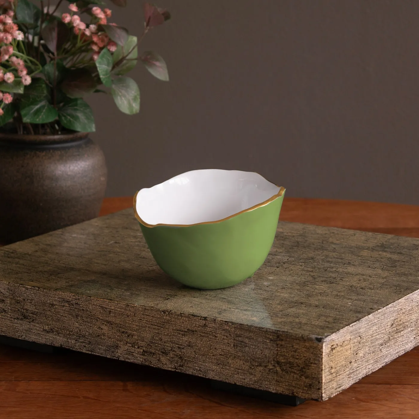 Hot ENCANTO Osaka Small Bowl (Green and White) Bowls|Gifts Under $99