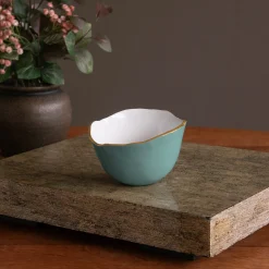 Clearance ENCANTO Osaka Small Bowl (Turquoise and White) Bowls|Gifts Under $99
