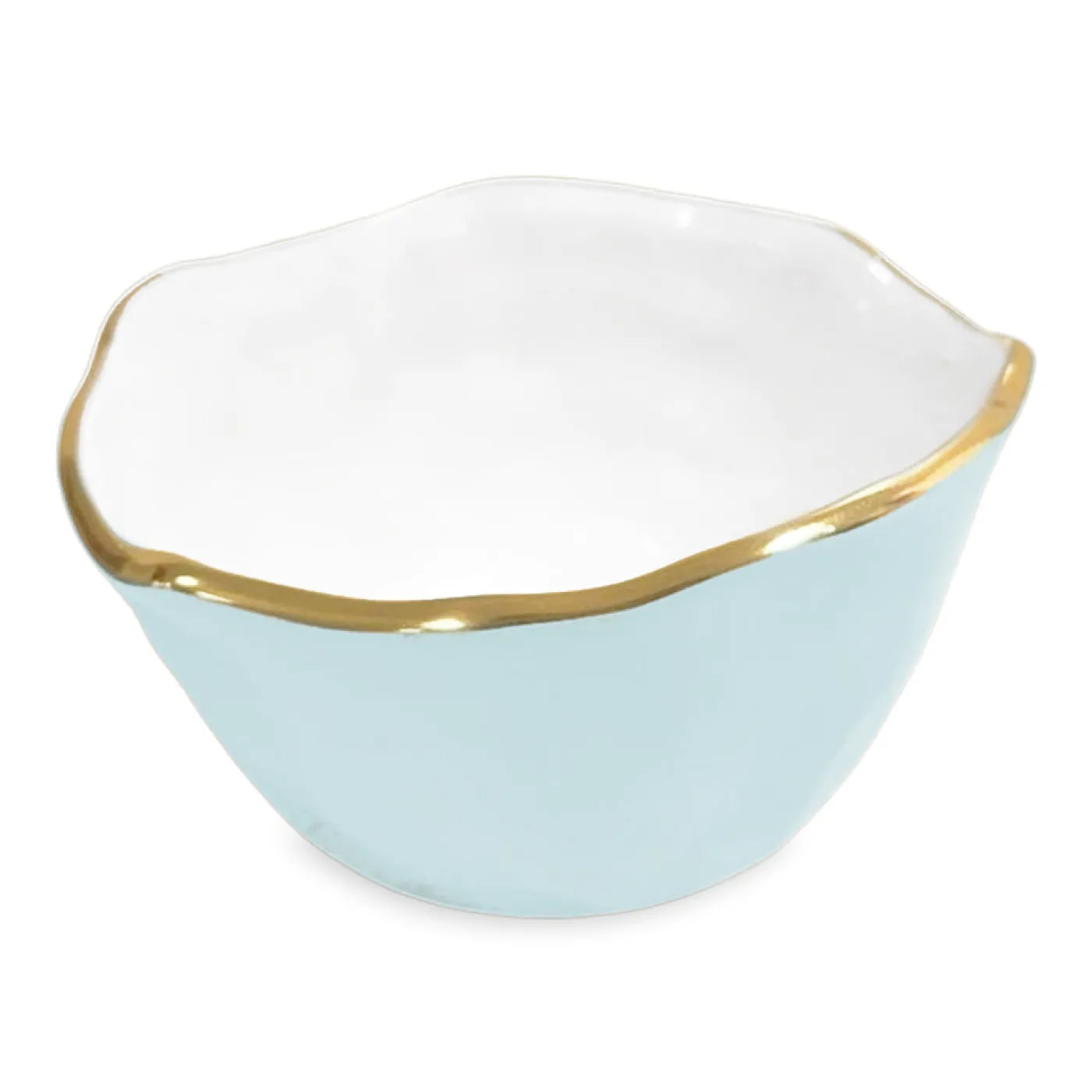 Discount ENCANTO Osaka Small Bowl (Sky Blue and White) Bowls|Enameled Color Metal