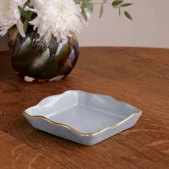 Clearance ENCANTO Soho Beverage Napkin Holder Slate Napkin + Guest Towel Boxes|Enameled Color Metal