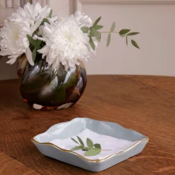 Clearance ENCANTO Soho Beverage Napkin Holder Slate Napkin + Guest Towel Boxes|Enameled Color Metal