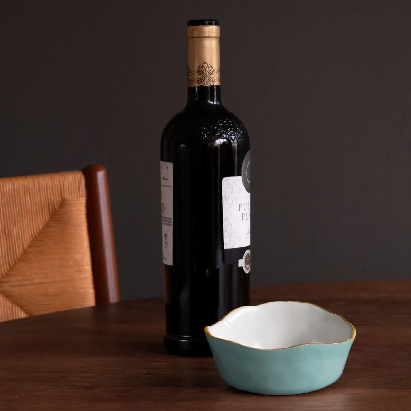 ENCANTO Soho Wine Coaster (Turquoise and White) View All Soho|Wine Coasters