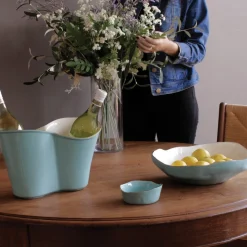 ENCANTO Soho Wine Coaster (Turquoise and White) View All Soho|Wine Coasters