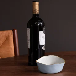 Clearance ENCANTO Soho Wine Coaster (Periwinkle and White) View All Soho|Wine Coasters