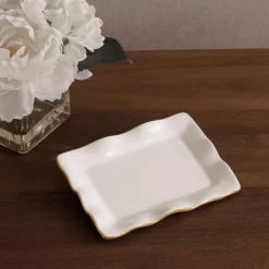 ENCANTO Vento Small Rectangular Tray (Cream) Holiday|Trays