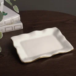 ENCANTO Vento Small Rectangular Tray (Cream) Holiday|Trays