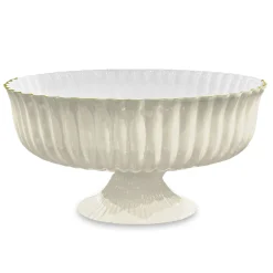 Best ENCANTO Vienna Large Centerpiece/Punchbowl (Cream and White) Holiday|Pedestals